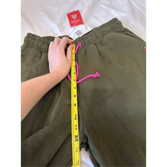 NWT Terez New Yorker Hunter Green Wear what makes you happy Sweatpants Size M - Picture 8 of 9